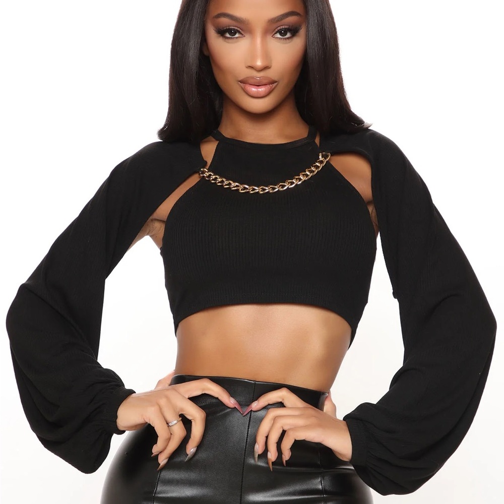 In Chain Sight - Two-Piece Crop Top